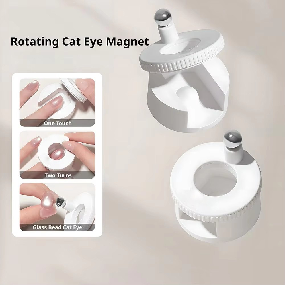Nail Art Cat Eye Simple - Dönen Kedi Gözü Mıknatısı Kullanımı Kolay