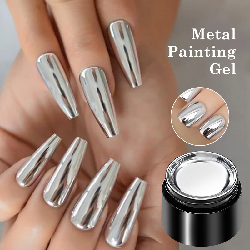 Nail Art Chrome - 8ml Metalik Boyama Jel Oje Krom