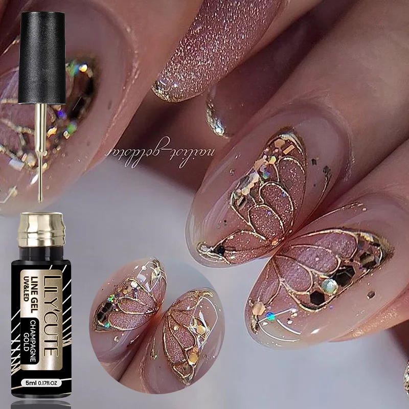 Nail Art Chrome - LILYCUTE 5ml Süper Parlak Metalik Boyama