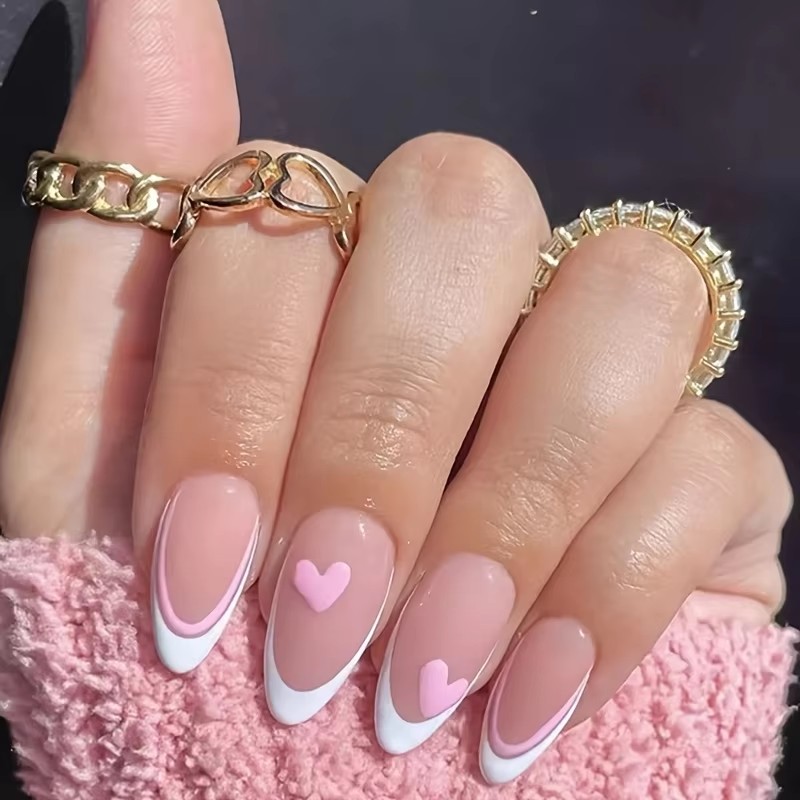Pembe Kalp Şeklinde 24 Parça S - Nail Art France incelemesi ve fiyatı