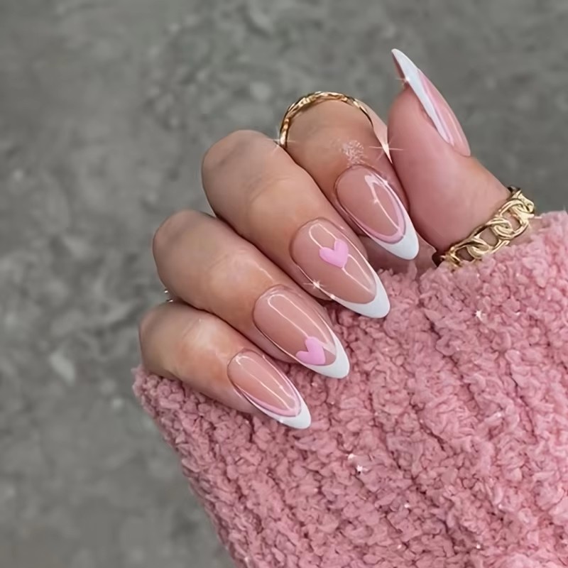 Pembe Kalp Şeklinde 24 Parça S - Nail Art France incelemesi ve fiyatı