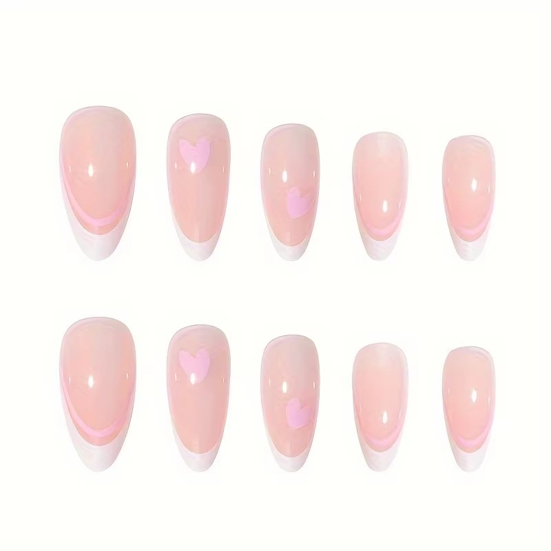 Pembe Kalp Şeklinde 24 Parça S - Nail Art France incelemesi ve fiyatı
