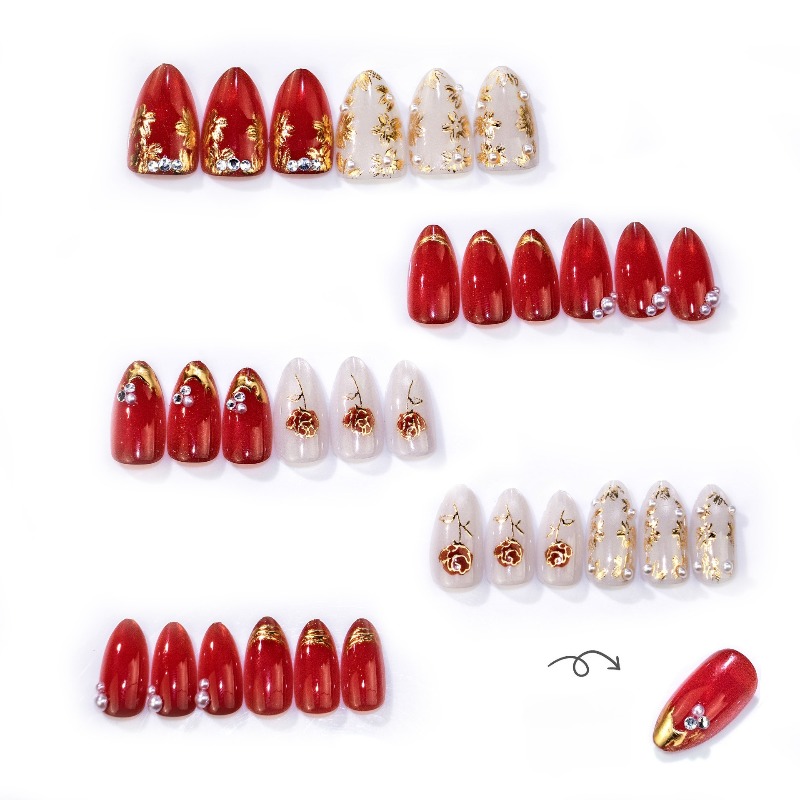 24 Adet Yaldızlı Gül Badem Şek - Nail Art Cat Eye Simple incelemesi ve fiyatı