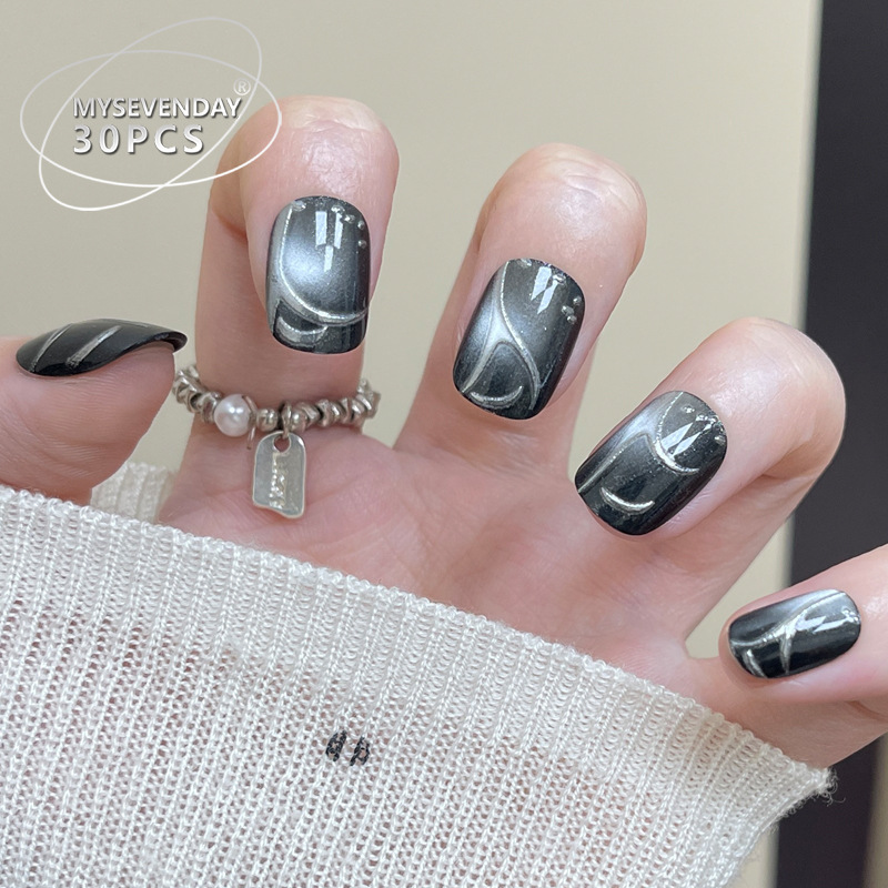 30 adet Fransız el yapımı siya - Nail Art Cat Eye Simple incelemesi ve fiyatı