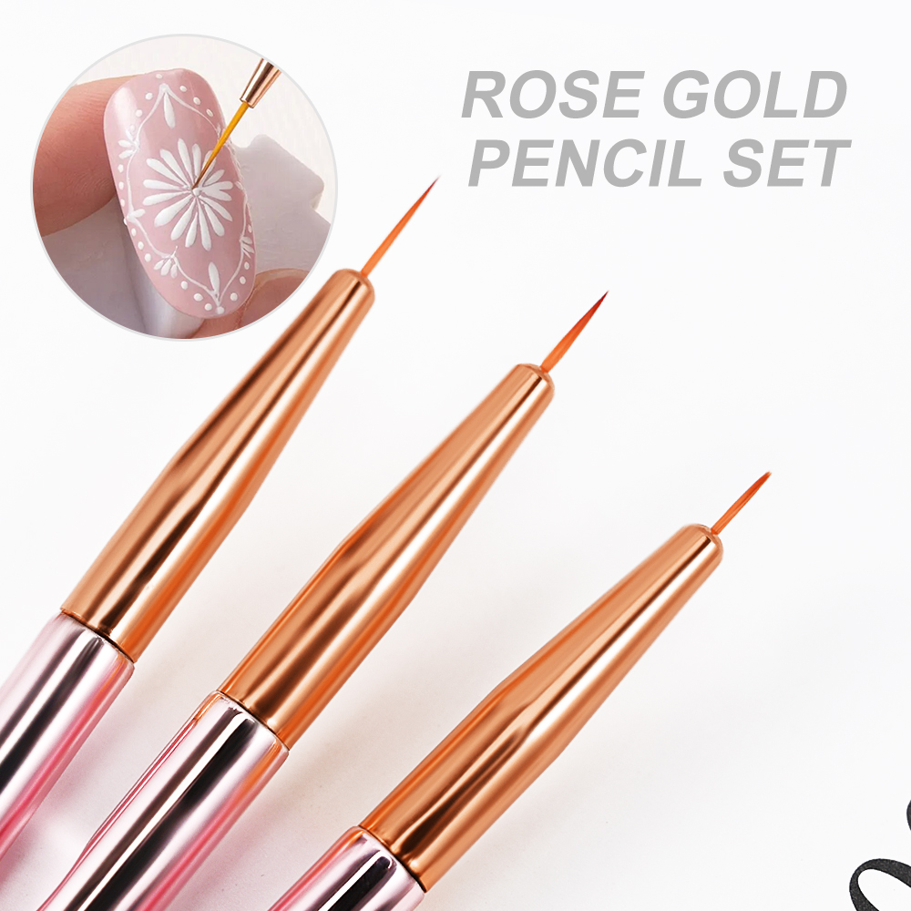 3/5 adet/takım Gül Altın Tırna - Nail Art Rose Gold incelemesi ve fiyatı