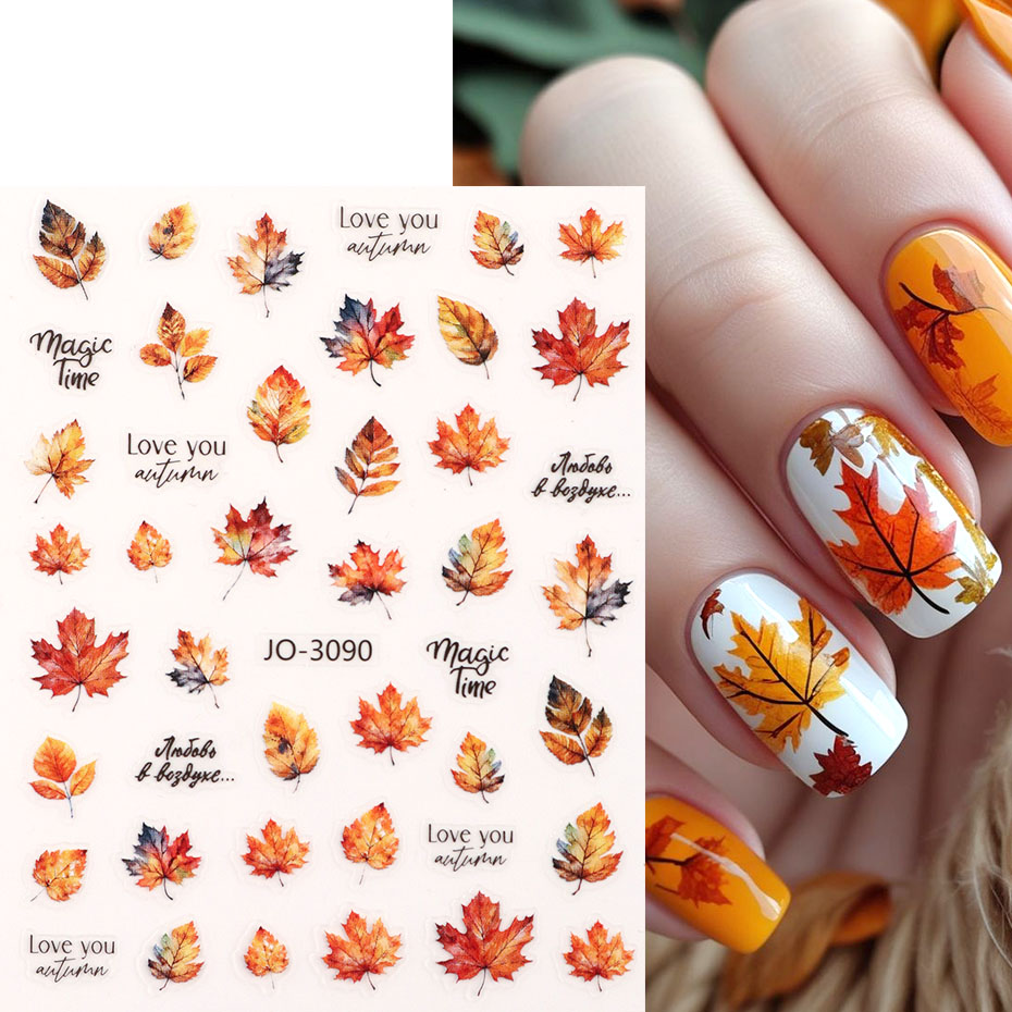 4 adet Sonbahar Akçaağaç Yapra - Nail Art Rose Gold incelemesi ve fiyatı