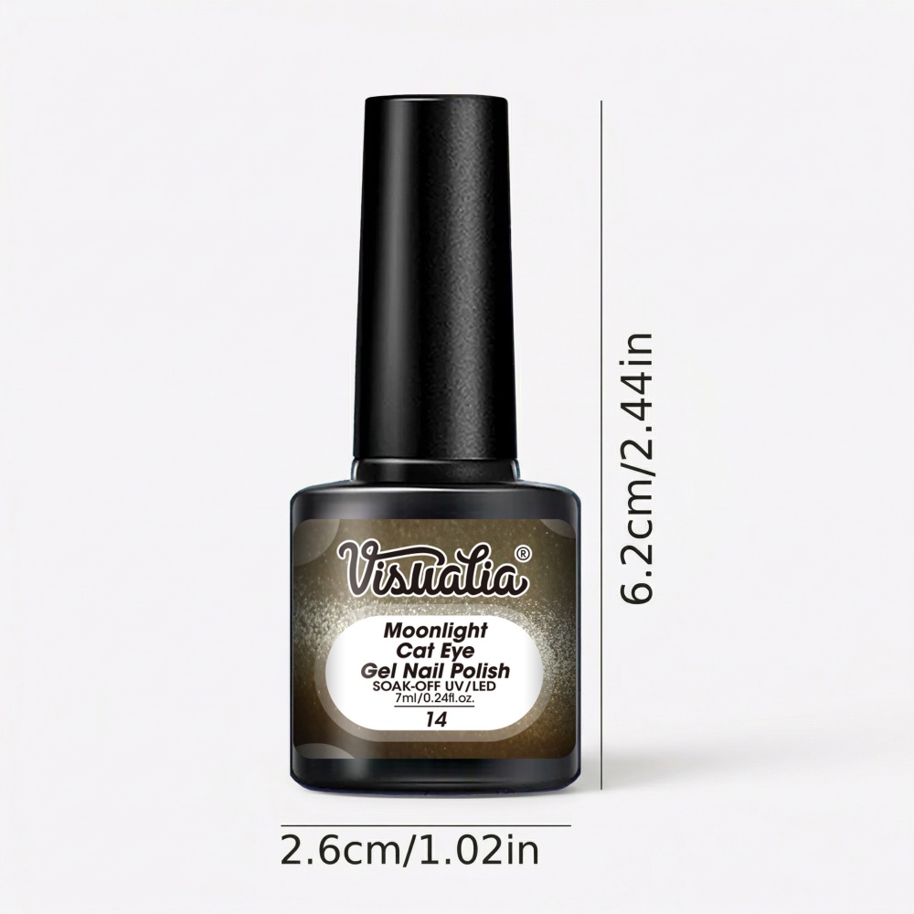 Visuatia Olive Gold Moonlight  - Nail Art Cat Eye Simple incelemesi ve fiyatı