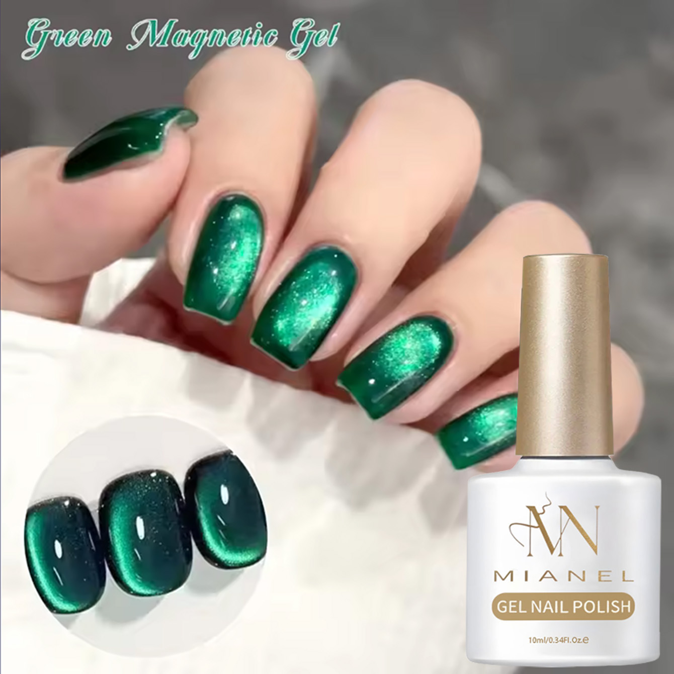 MAINEL 10ML 1 Adet Yüksek Doyg - Nail Art Emerald Green incelemesi ve fiyatı