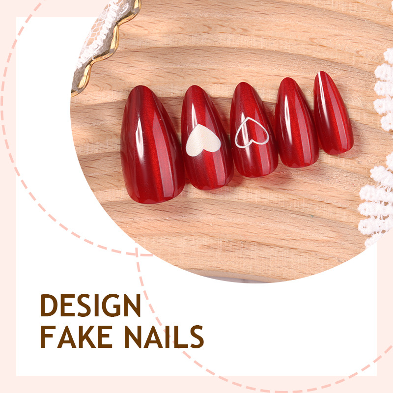 24 Adet Basit Kırmızı Kedi Göz - Nail Art Cat Eye Simple incelemesi ve fiyatı