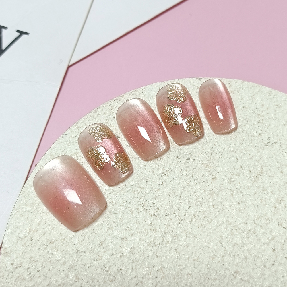 10 adet el yapımı altın kaplam - Nail Art Cat Eye Simple incelemesi ve fiyatı