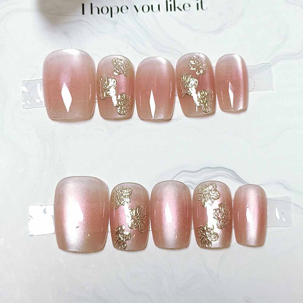 10 adet el yapımı altın kaplam - Nail Art Cat Eye Simple incelemesi ve fiyatı