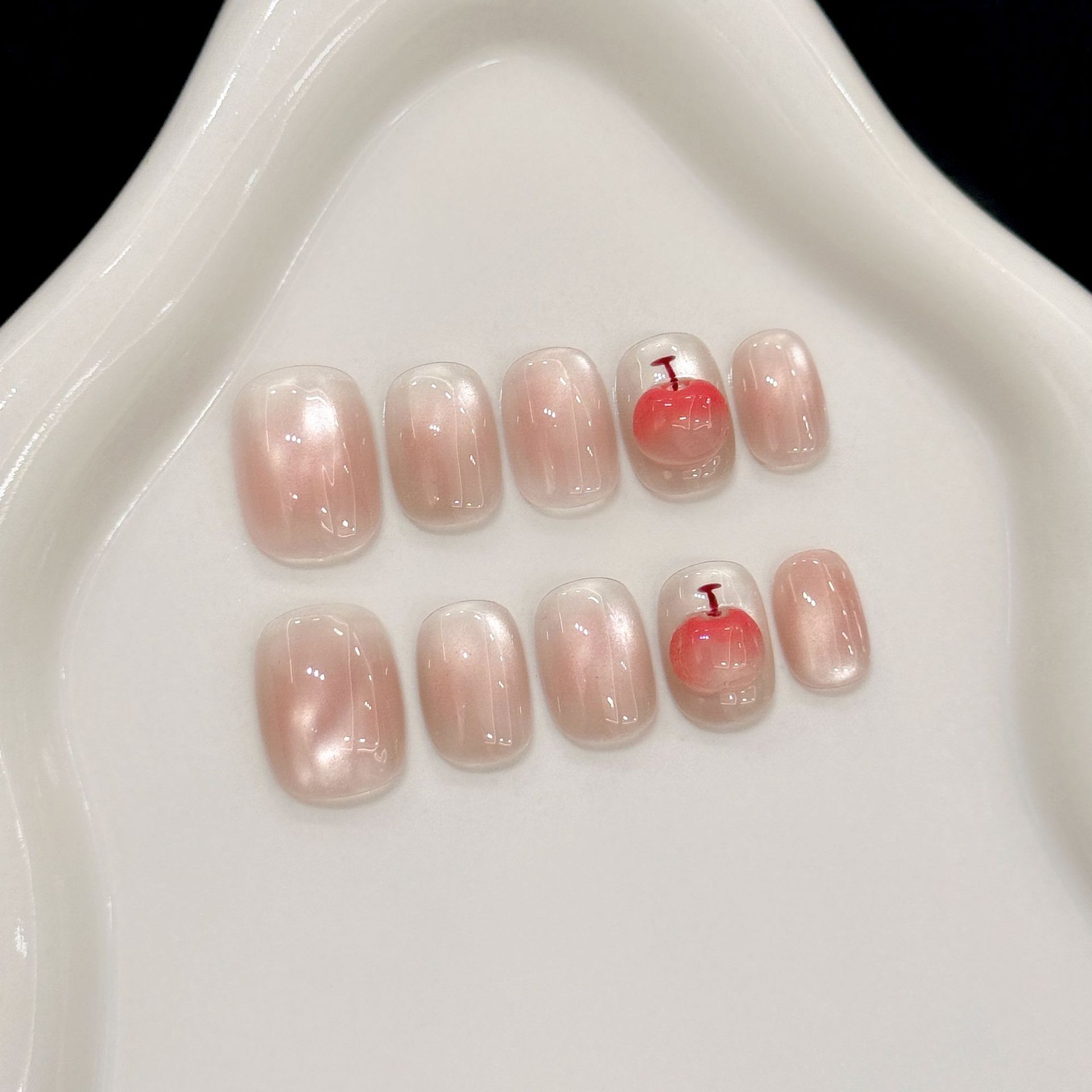 10 adet El Yapımı Takma Tırnak - Nail Art Cat Eye Simple incelemesi ve fiyatı