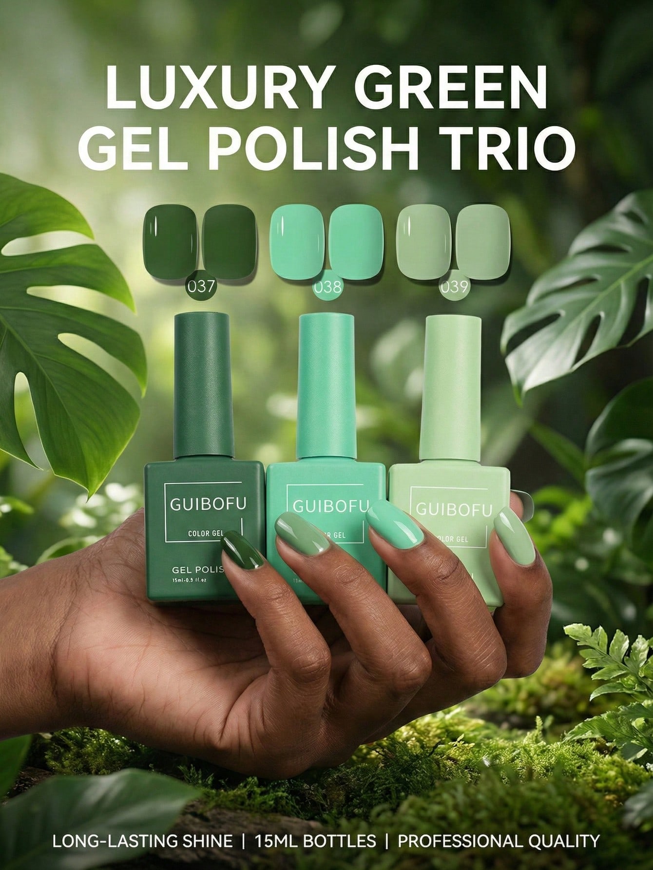 3 Adet/takım 15ml Orman Yeşili - Nail Art Emerald Green incelemesi ve fiyatı