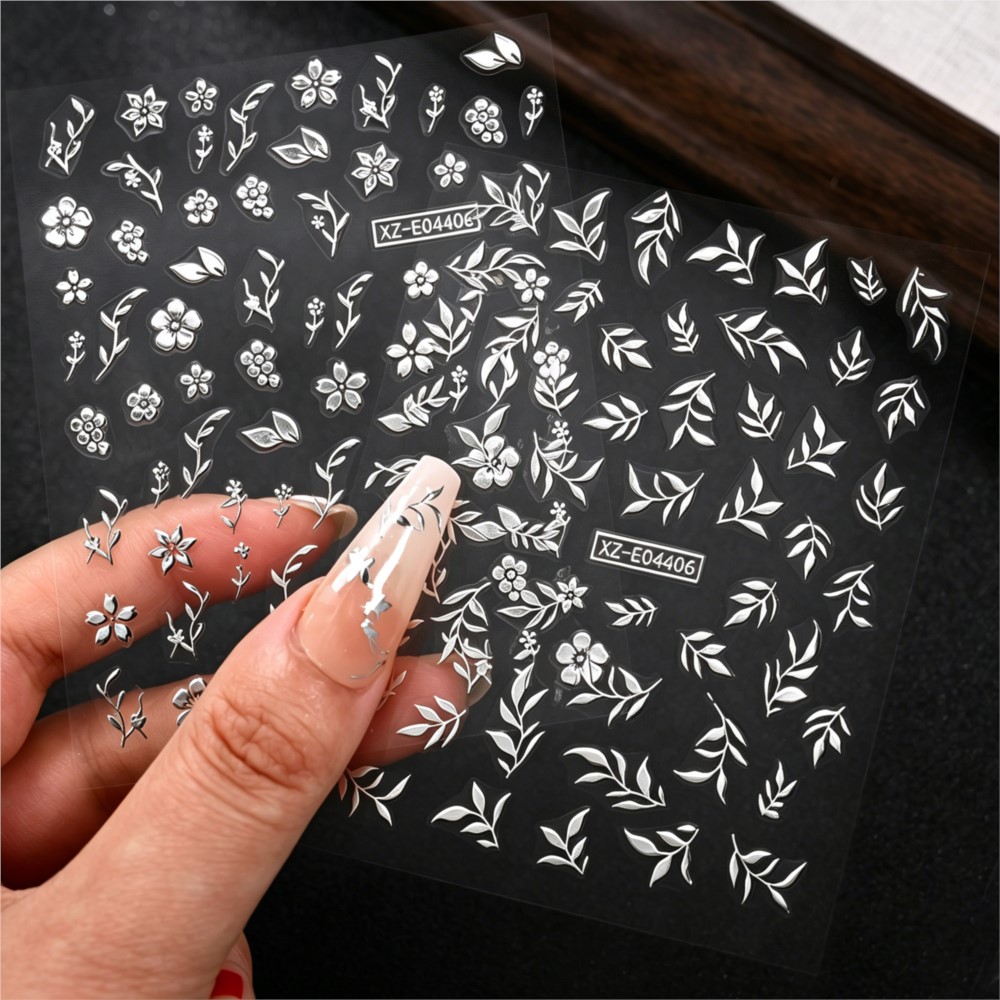 6 adet/takım Parlak Metal Yapr - Nail Art Rose Gold incelemesi ve fiyatı